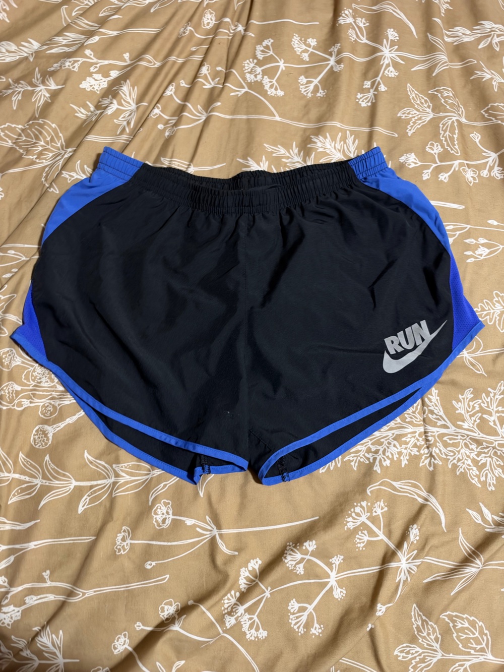 Nike Black with Royal Blue Trim Men's Swim Trunks